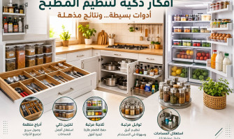 أفضل أفكار تنظيم المطبخ باستخدام أدوات بسيطة وذكية