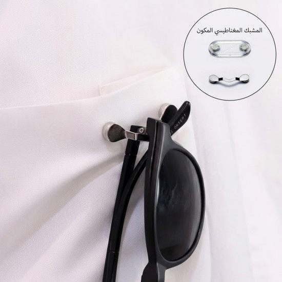 Magnetic Accessory Holder for Glasses Earphones and Work Badges