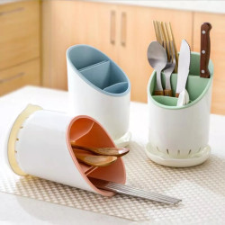 Cutlery Drainer & Organizer with Drain Tray