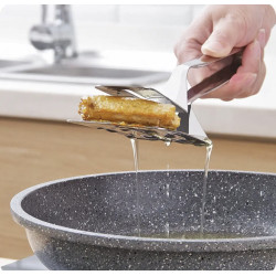 3-in-1 Cooking Tongs for Flipping, Frying and Serving Food Easily