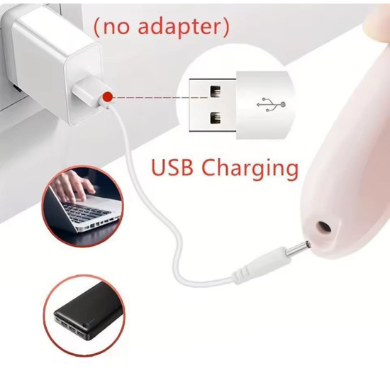 Rechargeable Electric Foot Grinder – Callus Remover with Replaceable Head and Built-in LED Light