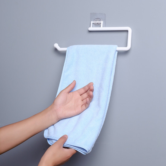 Adhesive Kitchen Roll Holder for Paper Towels and Space Organization Adhesive Kitchen Roll Holder for Paper Towels and Space Organization