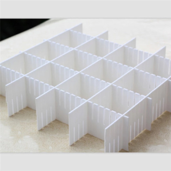 Adjustable Drawer Dividers for Organizing Drawers and Accessories (4 Pieces)