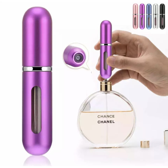 بخاخ عطر صغير 5 مل قابل لإعادة التعبئة عبوة عطر قابلة لإعادة التعبئة 5 مل للسفر والتنقل